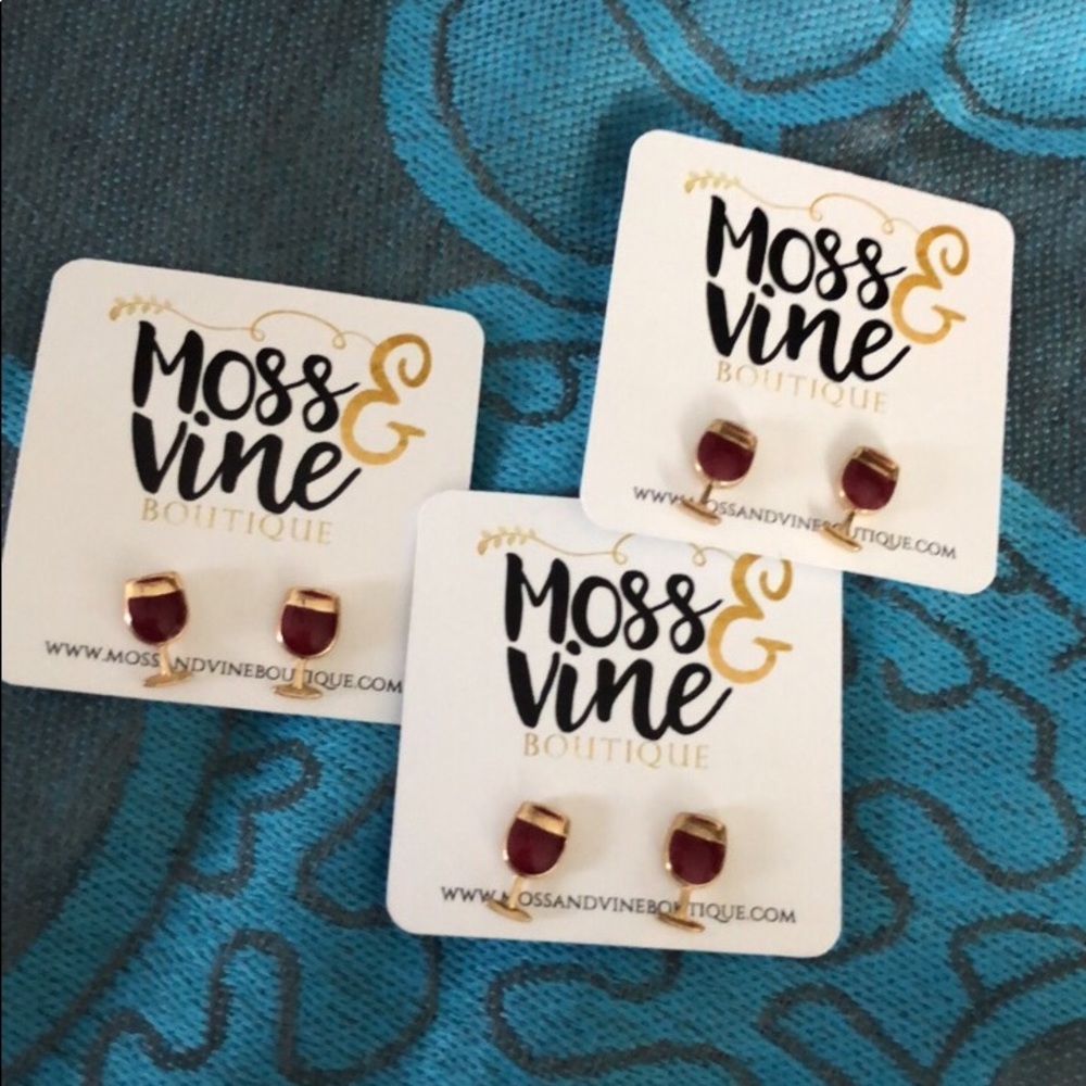 Wine Glass Studs
